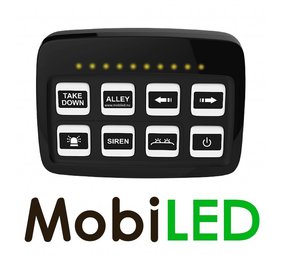 Illuminated digital control panel