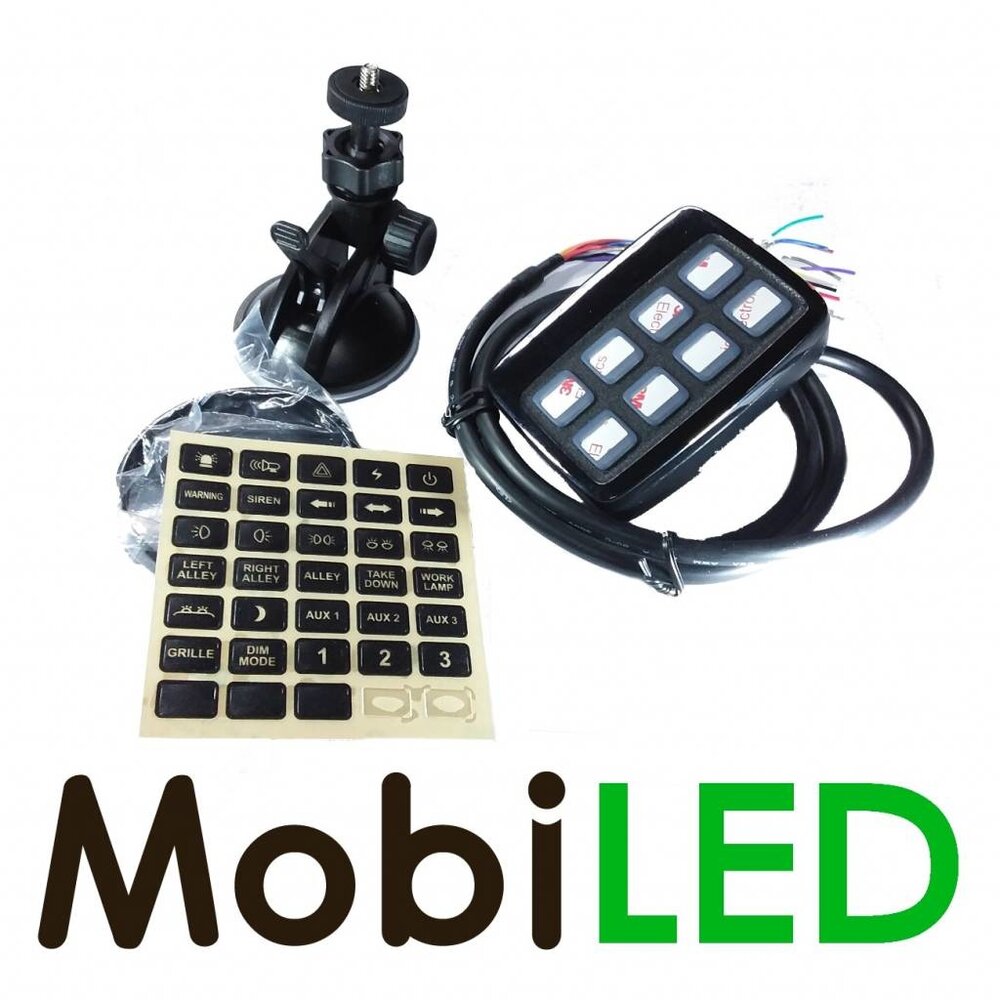 Digitaal schakelpaneel met verlichte toetsen Digitaal schakelpaneel met verlichte toetsen