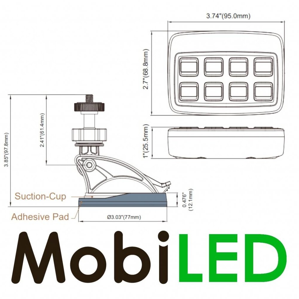 Illuminated digital control panel Illuminated digital control panel