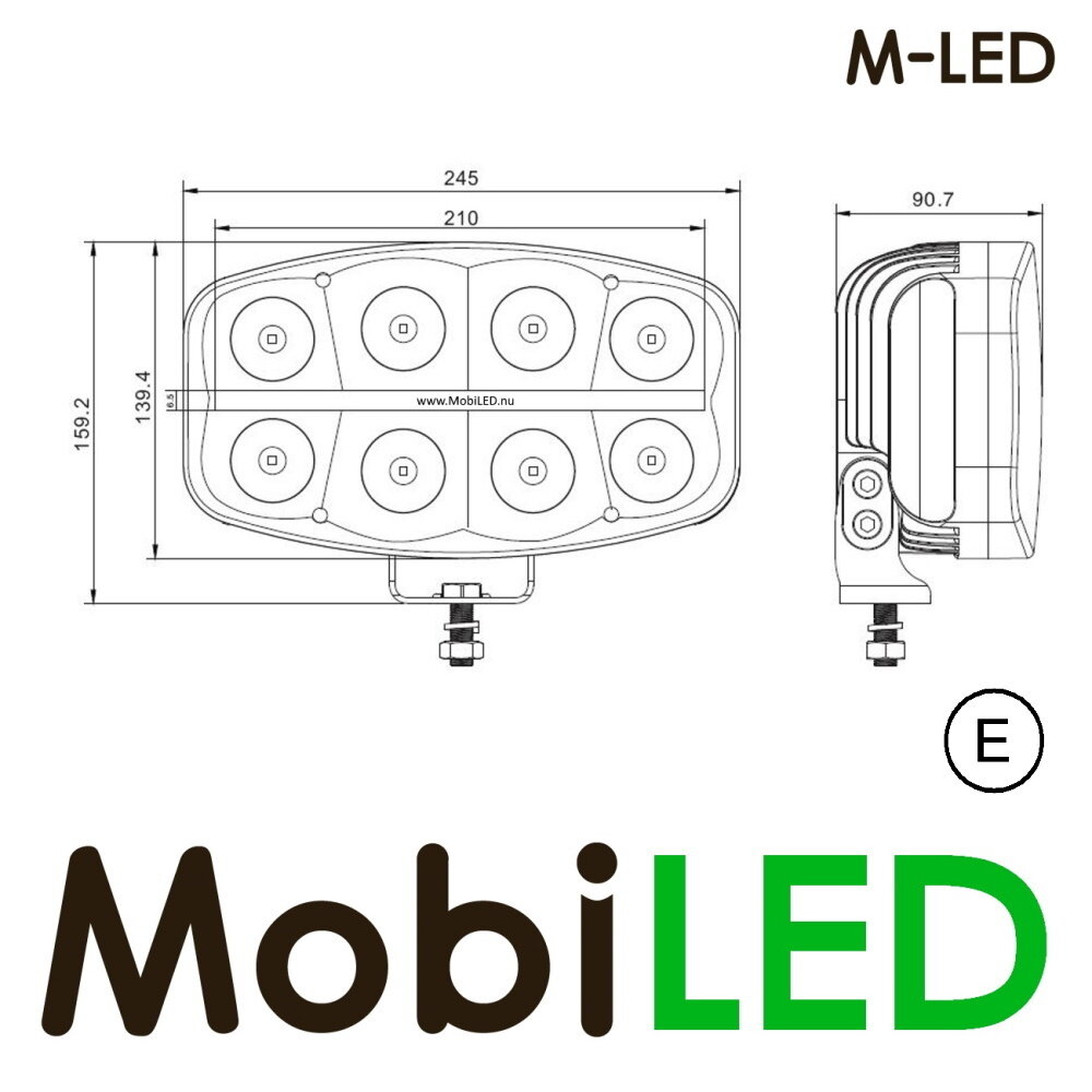 M-LED Supernova LED verstraler met positielicht