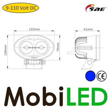SAE SAE Blue spot safety LED 10-110 Vdc SAE SAE Blue spot safety LED 10-110 Vdc