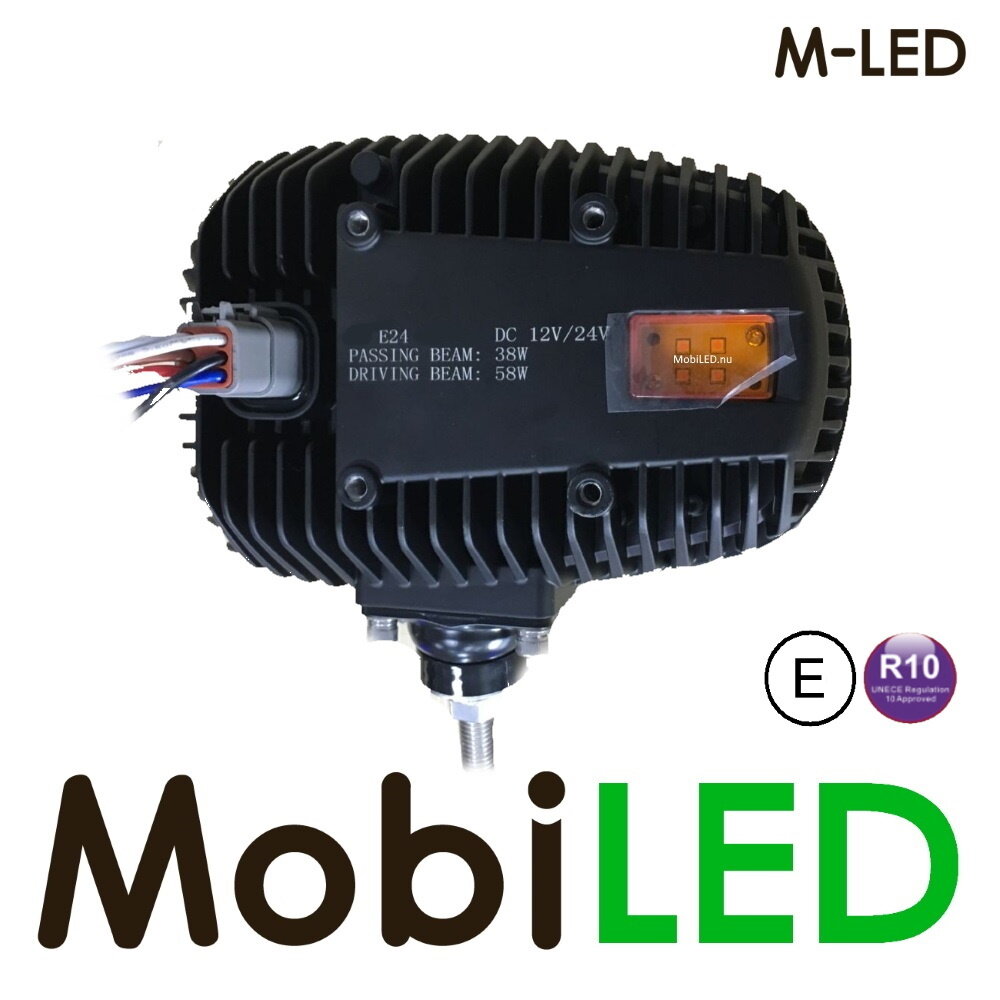 M-LED Le phare universel à LED droite chauffant E-mark M-LED Le phare universel à LED droite chauffant E-mark