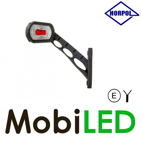 HORPOL Lampe pendentif Modèle oblique Gauche Rouge/Ambre/Blanc 12/24V E-marque Large HORPOL Lampe pendentif Modèle oblique Gauche Rouge/Ambre/Blanc 12/24V E-marque Large