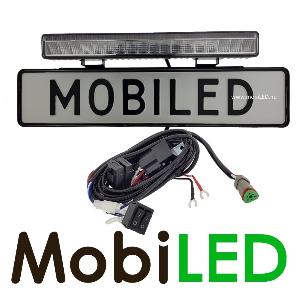 M-LED M-LED kenteken kit LED lightbar met DRL