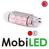 WAS Contour lighting transparent red surface mounting 12-24 volt E-mark WAS Contour lighting transparent red surface mounting 12-24 volt E-mark