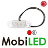 WAS Contour lighting transparent red surface mounting 12-24 volt E-mark WAS Contour lighting transparent red surface mounting 12-24 volt E-mark