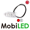 WAS Éclairage de contour transparente rouge montage en saillie 12-24 volts E-marque