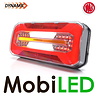 WAS Feu arrière de remorque dynamique NEON look E-marque 5 fonctions 12/24 volts