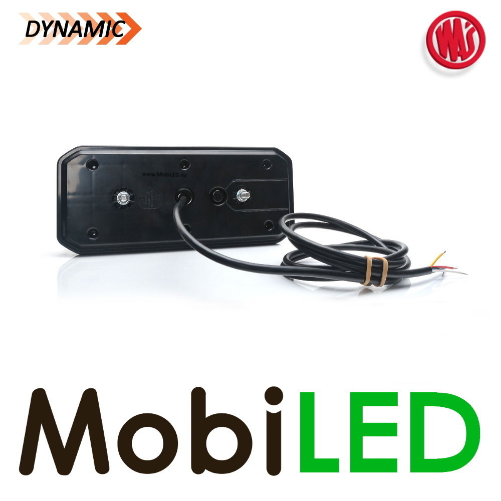 WAS NEON look dynamic Trailer rear light E-mark 5 functions 12-24 volts