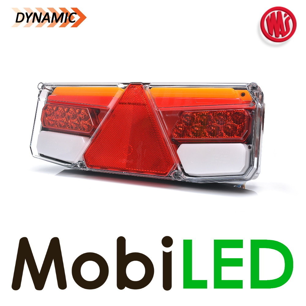 WAS WAS NEON look dynamic rear light 5 functions Left IP56 E-mark 12/24 volts WAS WAS NEON look dynamic rear light 5 functions Left IP56 E-mark 12/24 volts