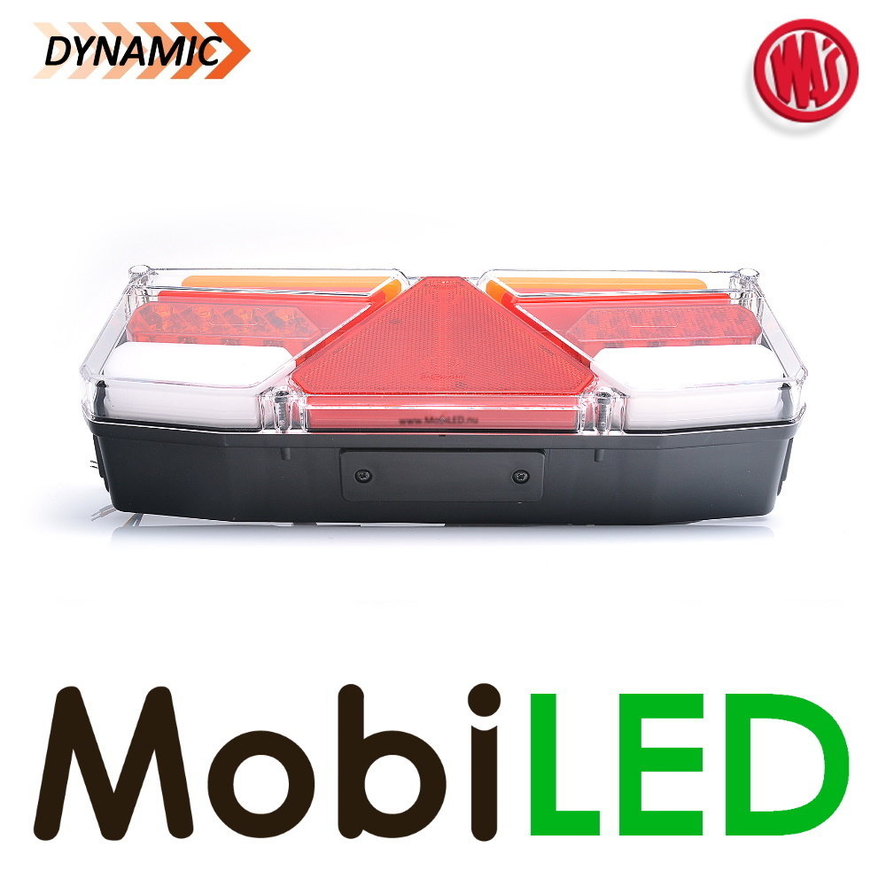 WAS WAS Feu arrière dynamique NEON look 5 fonctions Gauche IP56 E-marque 12/24 volts