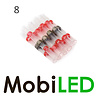 8x Kabelverbinder met tin en krimpkous 0.5-1.5mm2