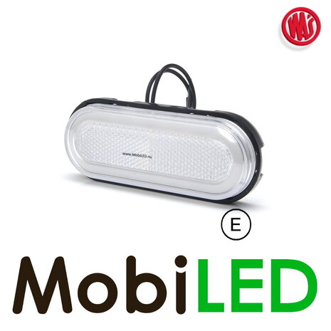 WAS Marquage latéral LED bord "NEON" rond blanc E-marque WAS Marquage latéral LED bord "NEON" rond blanc E-marque