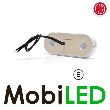 WAS Marquage latéral LED bord "NEON" rond blanc E-marque WAS Marquage latéral LED bord "NEON" rond blanc E-marque