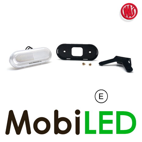 WAS LED Side marking "NEON" edge round white E-mark WAS LED Side marking "NEON" edge round white E-mark