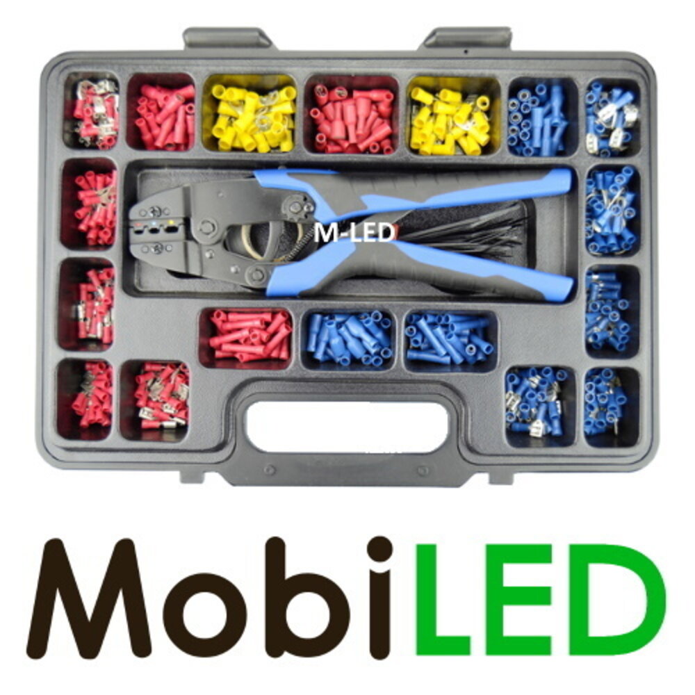 Crimp Kit, +/- 550 pcs, Including ergonomic ratchet tooi Crimp Kit, +/- 550 pcs, Including ergonomic ratchet tooi