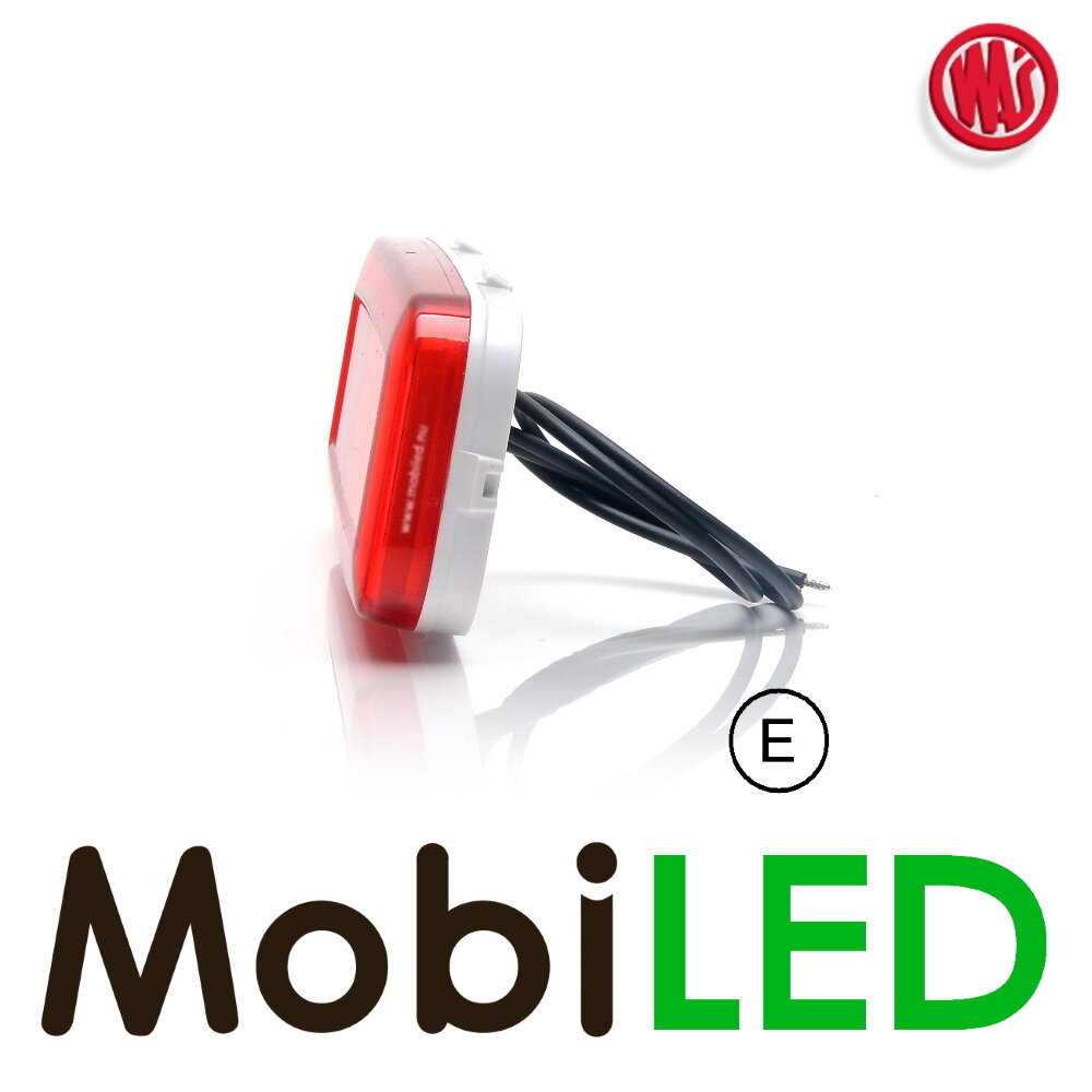 WAS Marquage latéral LED bord "NEON" rouge E-marque