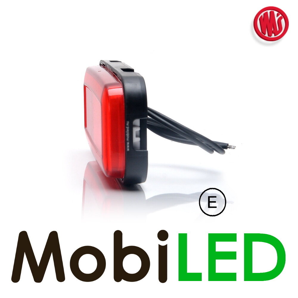 WAS LED zijmarkering "NEON" rand rood - E-keur WAS LED zijmarkering "NEON" rand rood - E-keur