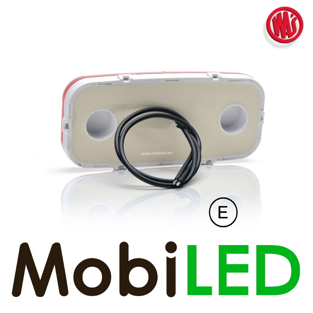 WAS Marquage latéral LED bord "NEON" rouge E-marque