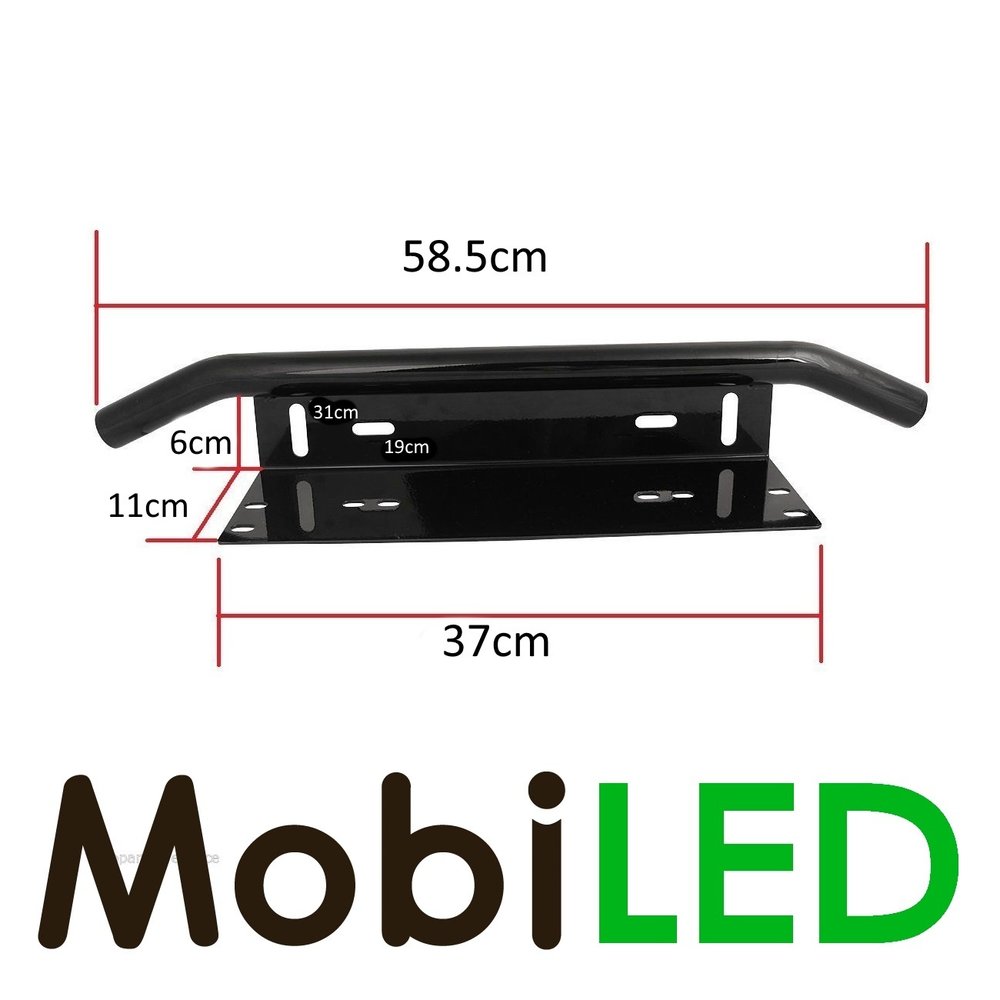 Actieset: 126w combo beam LED bar + aansluitset + bumpersteun