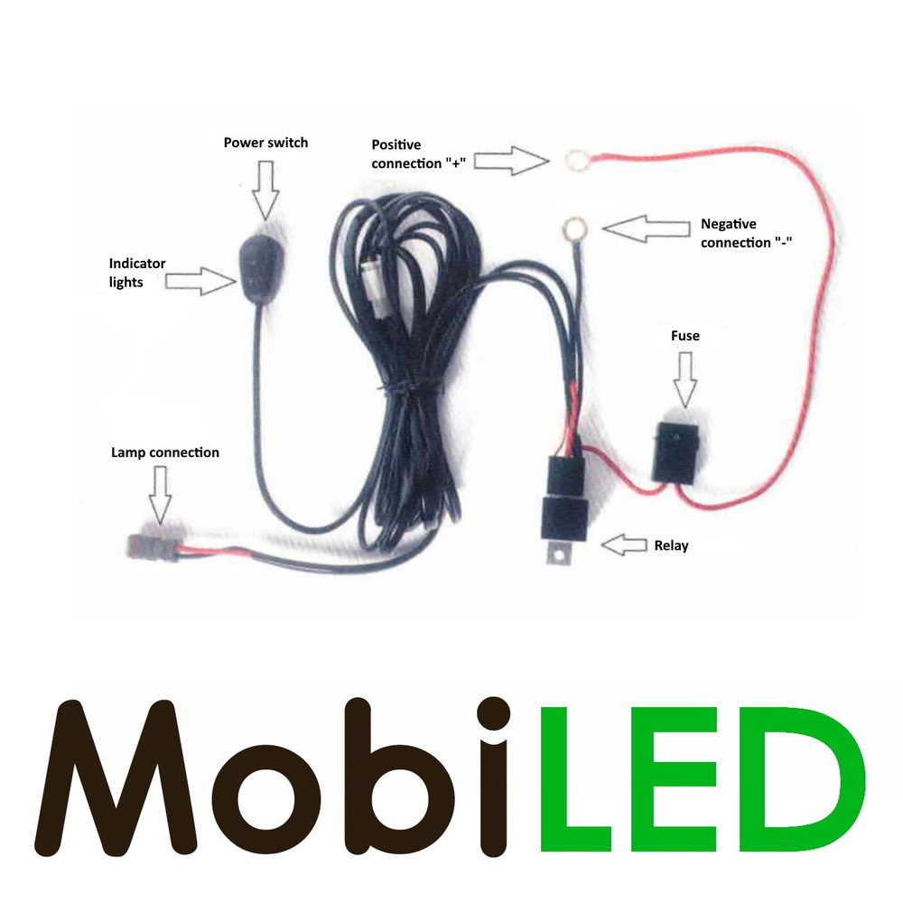 Actieset: 126w combo beam LED bar + aansluitset + bumpersteun