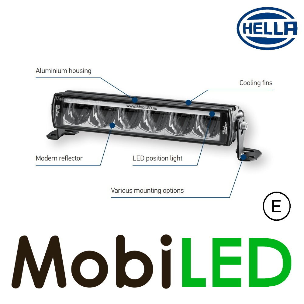 Hella Hella LBE 160 Light bar 17 watt 196mm E-mark Hella Hella LBE 160 Light bar 17 watt 196mm E-mark