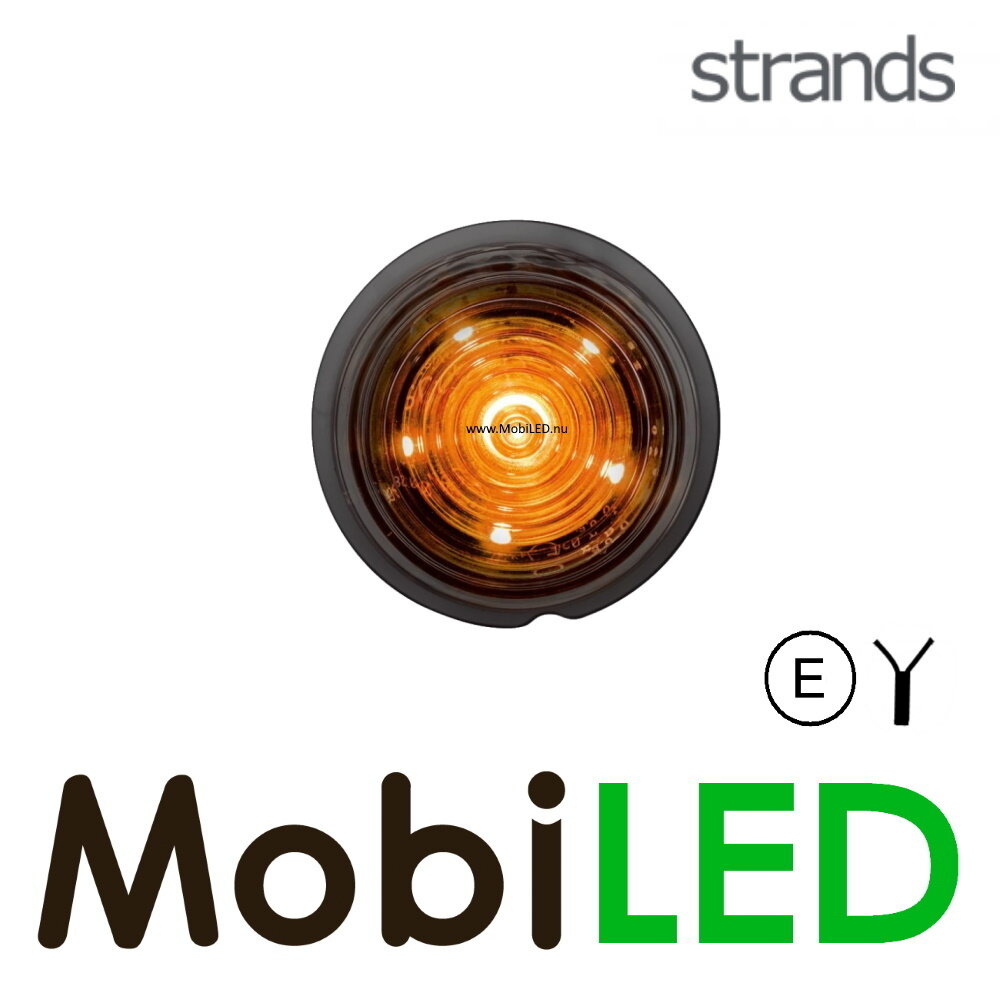 Strands Strands unit Danish model amber dark look 12-24 volt E-mark Strands Strands unit Danish model amber dark look 12-24 volt E-mark