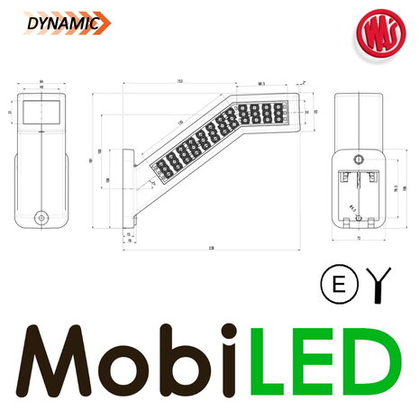 WAS WAS dynamic rear light 5 functions Left 12/24 volts WAS WAS dynamic rear light 5 functions Left 12/24 volts