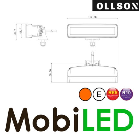Ollson 30 watt Edge-less flood light with flash E-mark