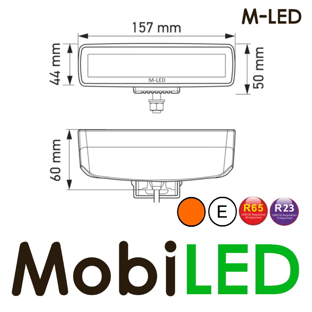 M-LED M-LED Sergeant  Dark look, edge-less design with flash E-mark