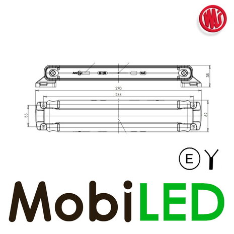 WAS WAS Marquage latéral 2 couleurs E-marque