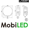 LAZER Sentinel spot light standard with position light black 9 inch 87 Watt