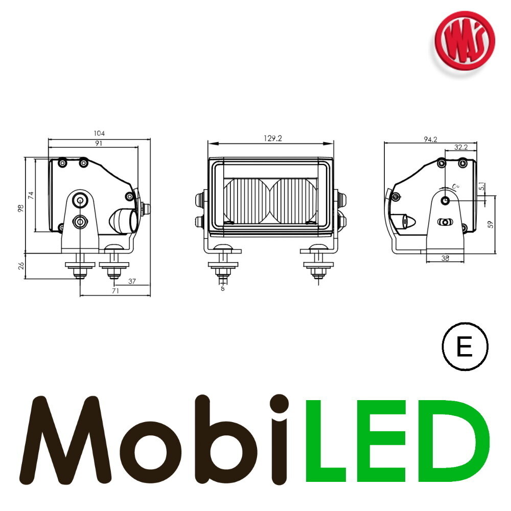 WAS WAS Mini barre led look noir WAS WAS Mini barre led look noir