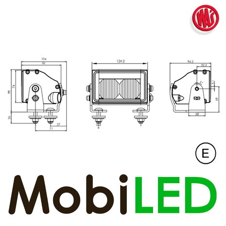 WAS WAS Mini barre led look noir WAS WAS Mini barre led look noir