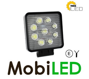 TruckLED E-keur 27 watt werklamp vierkant TruckLED E-keur 27 watt werklamp vierkant