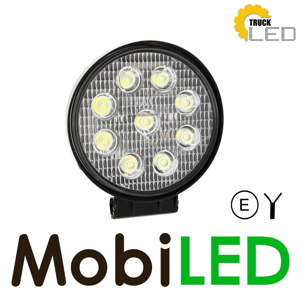 TruckLED Werklamp 27 watt rond