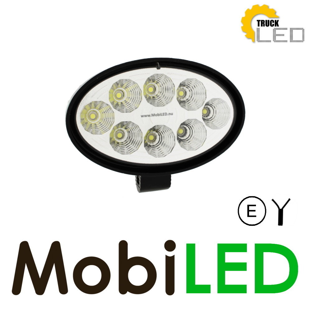TruckLED 27 watt oval work light E-mark