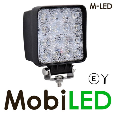 M-LED M-LED Work lamp 48 watt Square 2m cable EMC E-mark