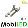 TruckLED Lampe de travail carré 15 watt mini E-mark 2m de cable TruckLED Lampe de travail carré 15 watt mini E-mark 2m de cable