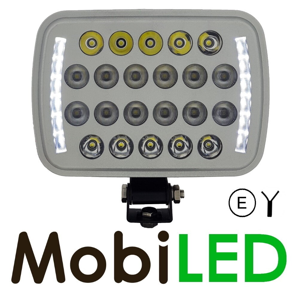 Lampe de travail très fine 66W avec connecteur H4 gris Lampe de travail très fine 66W avec connecteur H4 gris