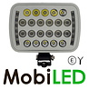 Ultra platte werklamp 66W met H4 connector grijs Ultra platte werklamp 66W met H4 connector grijs