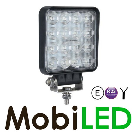 Grafeen achteruitrijlamp 16 watt vierkant Grafeen achteruitrijlamp 16 watt vierkant