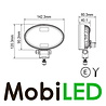 Grafeen werklamp 24 watt  ovaal
