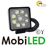 27 watt square work lamp E-mark 7m cable
