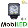 Lampe de travail carré 27 watt E-mark + câble de 7m Lampe de travail carré 27 watt E-mark + câble de 7m