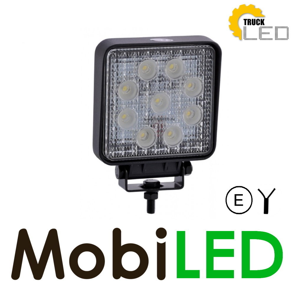 E-Keur 27watt werklamp vierkant 7m kabel E-Keur 27watt werklamp vierkant 7m kabel