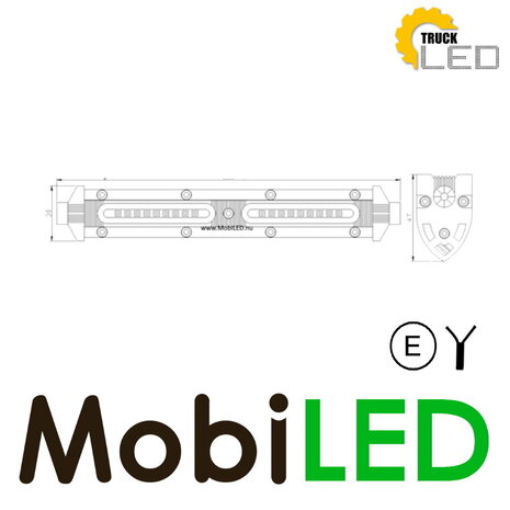 TruckLED LED panel 27 wattatt E-mark TruckLED LED panel 27 wattatt E-mark