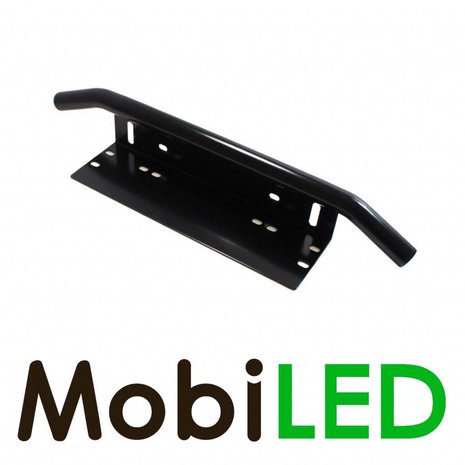 Mounting bracket with curved brace for the bumper Mounting bracket with curved brace for the bumper