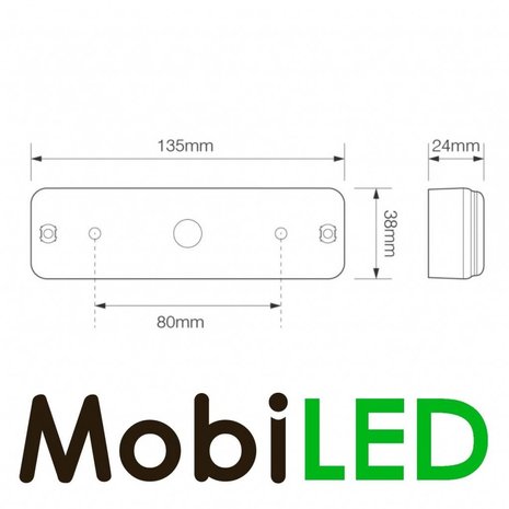 LED autolamps Turn signal rectangle small 12-24 volts E-mark LED autolamps Turn signal rectangle small 12-24 volts E-mark