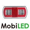 Feu arrière LED 12-24 volts 4 fonctions E-marque Modèle gauche